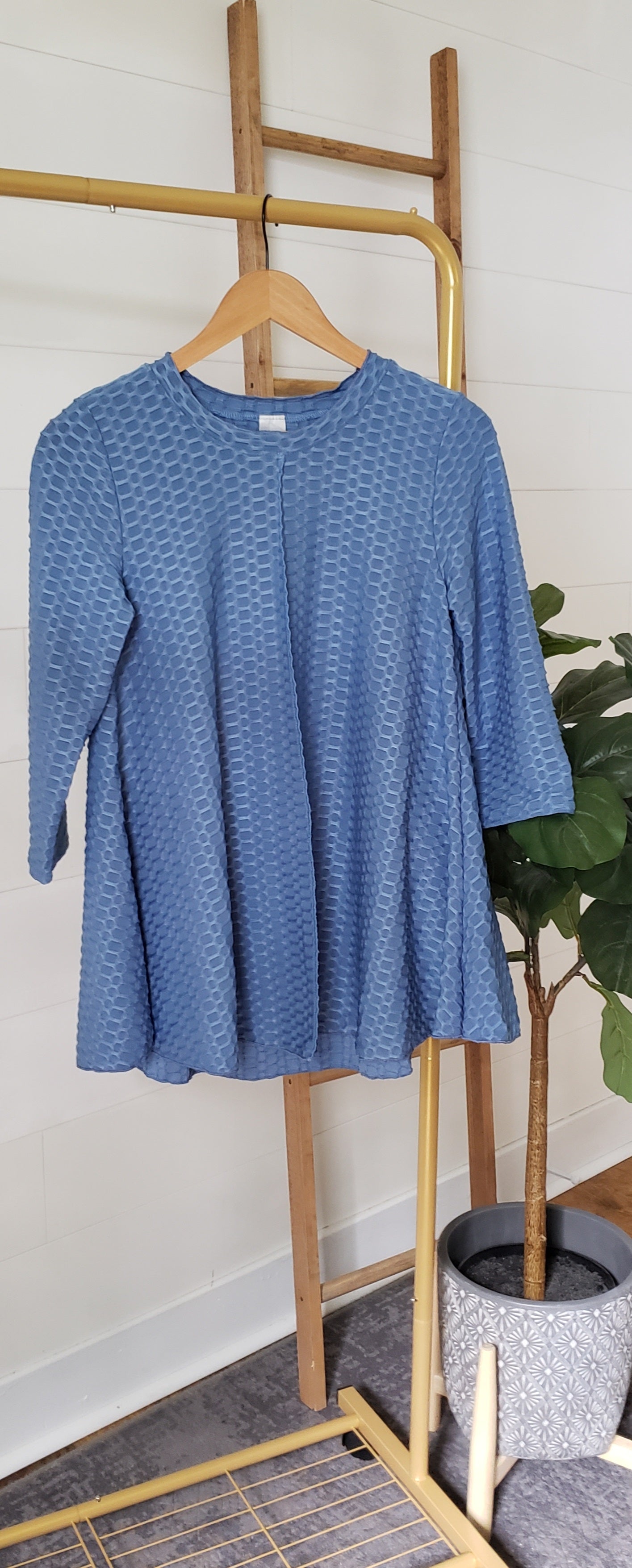 The Laurel Tunic- Blue  (Skirt sold separately)