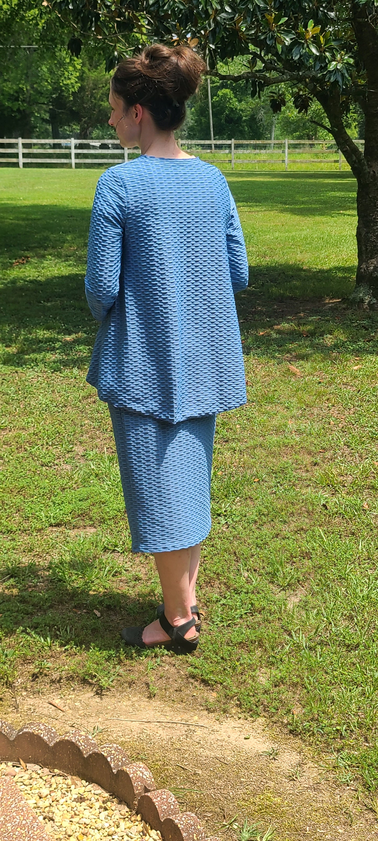 The Laurel Tunic- Blue  (Skirt sold separately)