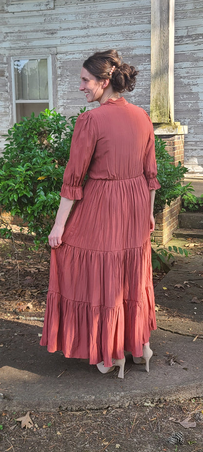 The Willow Dress - Rust