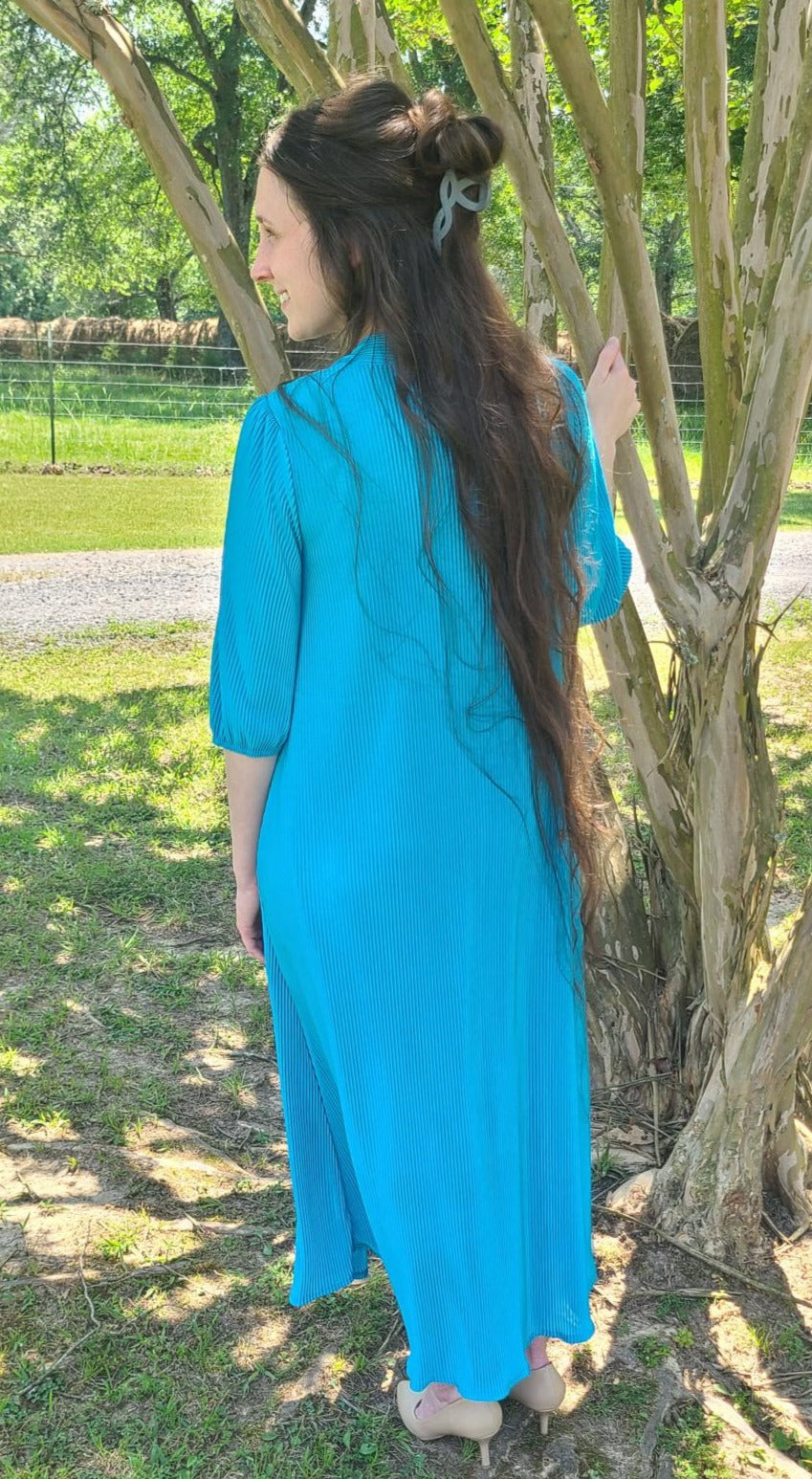 The Callie Dress- Turquoise