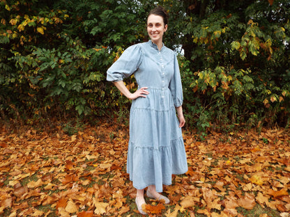 The Mallory Dress- Denim Wash