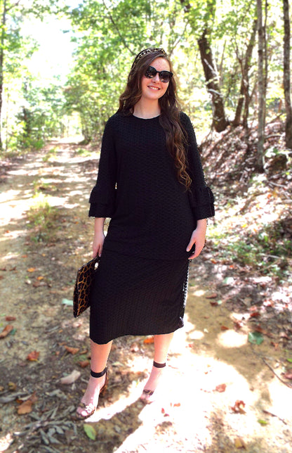 The Vivian Skirt- Black (Tunic sold separately)