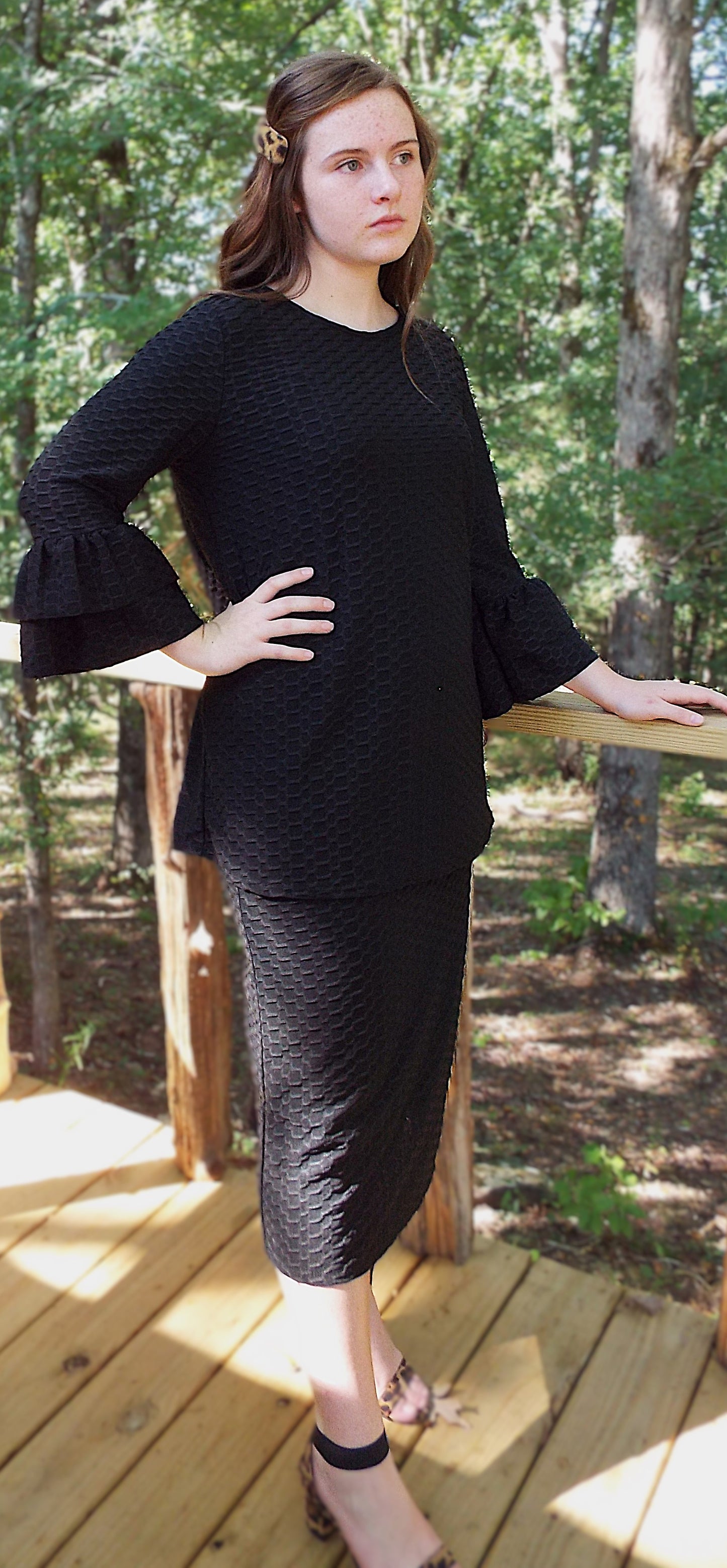 The Vivian Skirt- Black (Tunic sold separately)