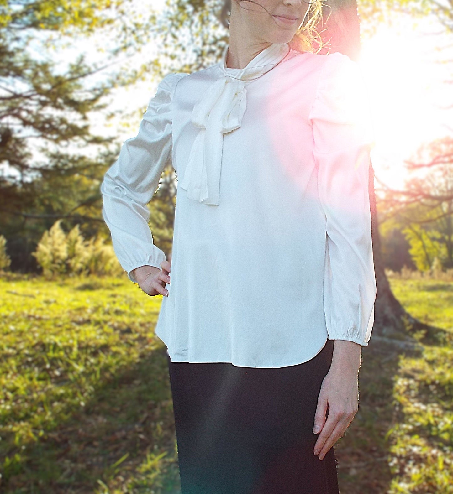 The Piper Blouse- Ivory