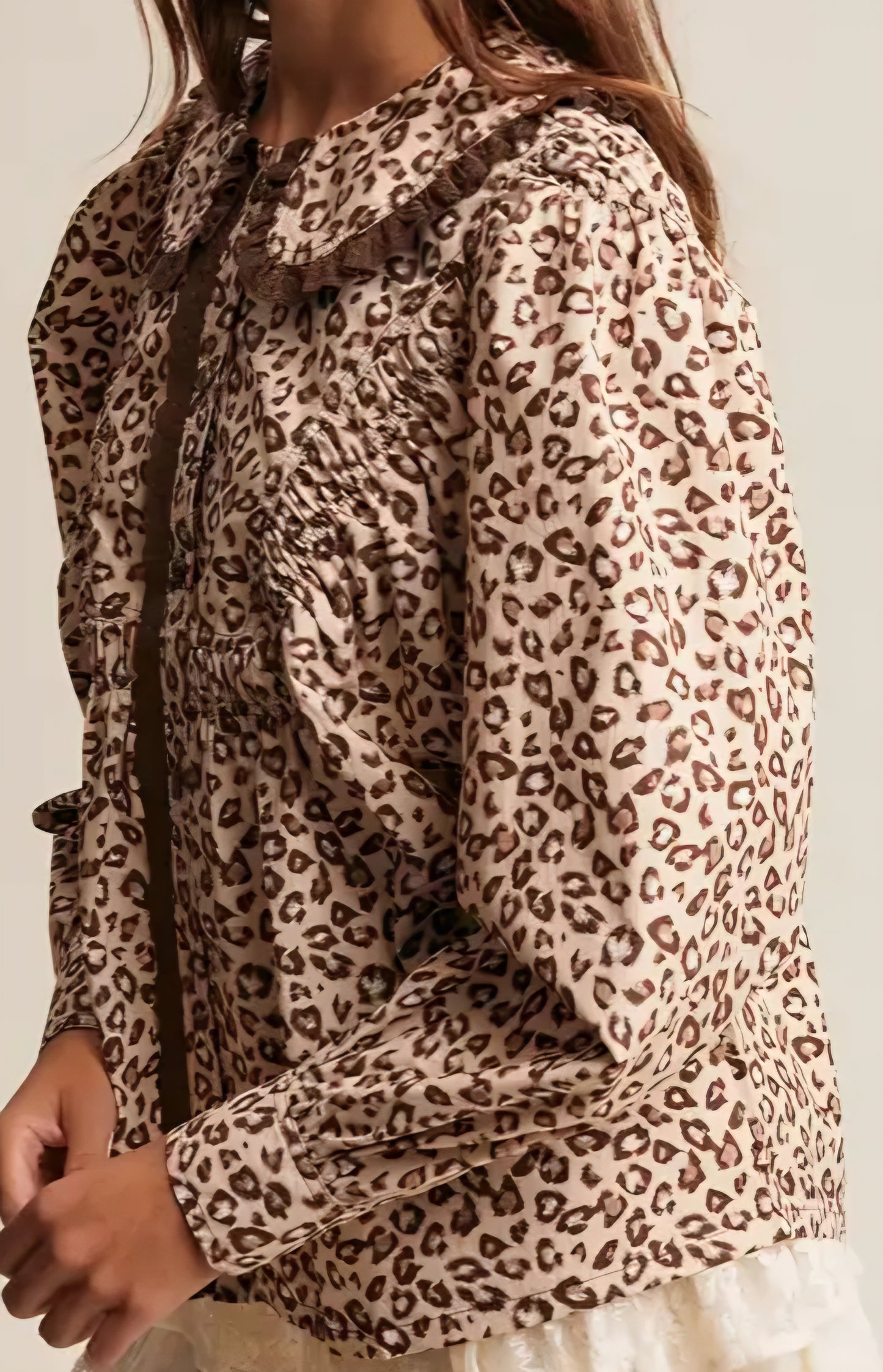 The Catherine Blouse- Leopard print