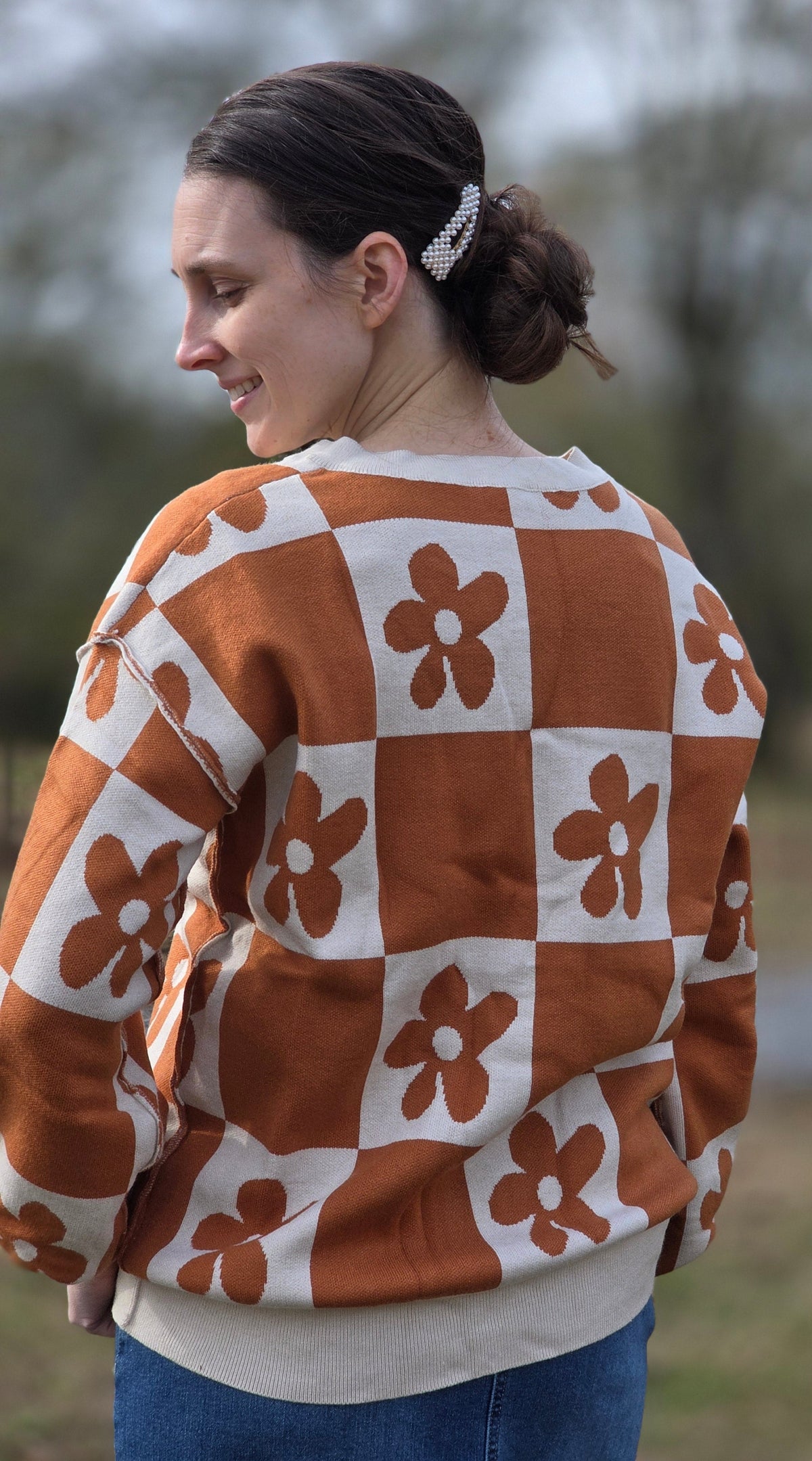 The Daisy Sweater- Cinnamon