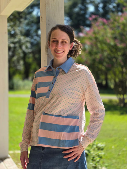 The Patchwork Pullover Blouse