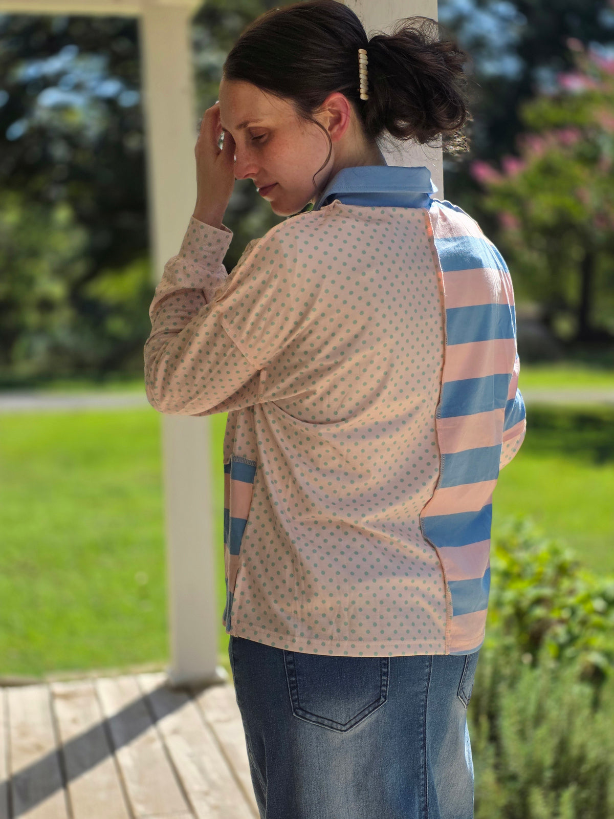 The Patchwork Pullover Blouse